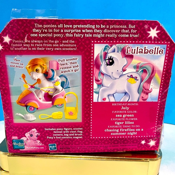 MY LITTLE PONY G3 NWT VTG 2005 CRYSTAL PRINCESS SCOOTIN ALONG WITH LULABELLE - Picture 15 of 16